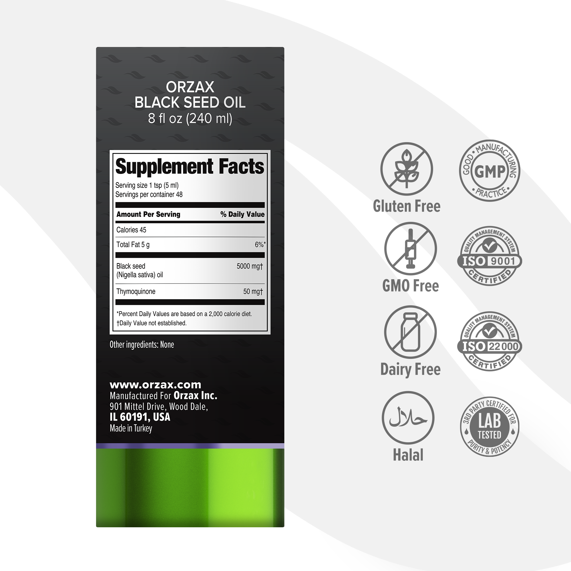 Black Seed Oil Liquid | Orzax