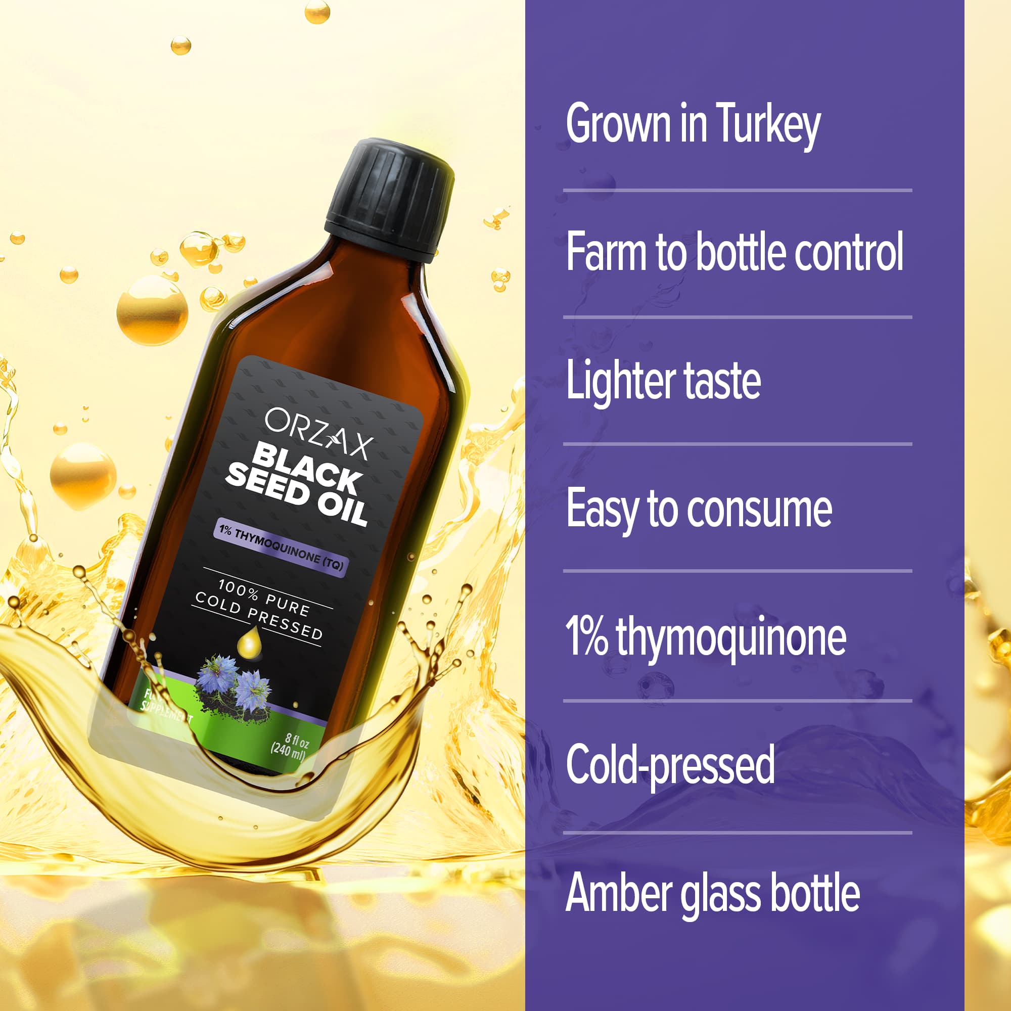 Black Seed Oil Liquid | Orzax